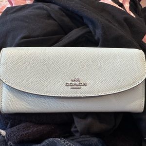 Light mint green coach wallet